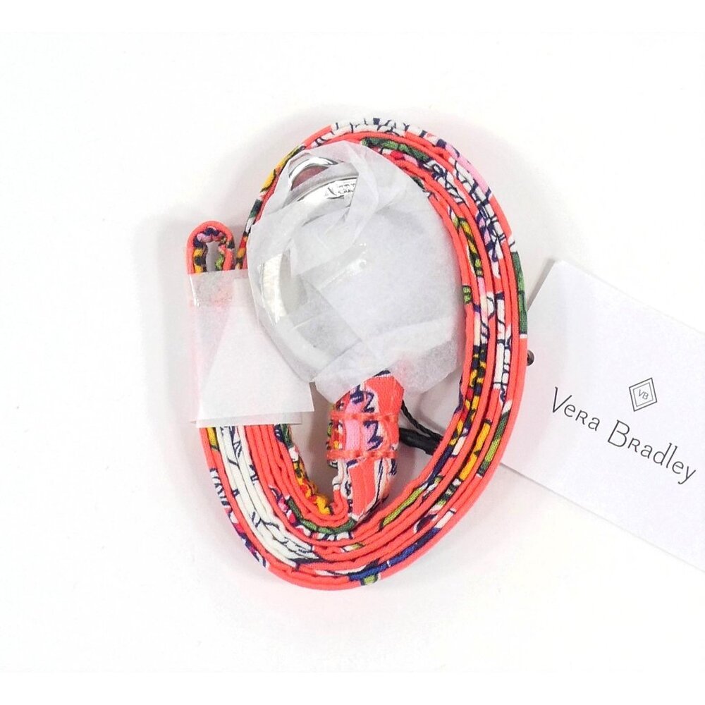 Vera‎ Bradley Coral Floral Cotton Lanyard NWT